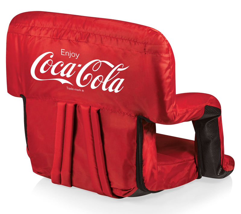 Picnic Time Coca-Cola Ventura Portable Reclining Stadium Seat — Main view