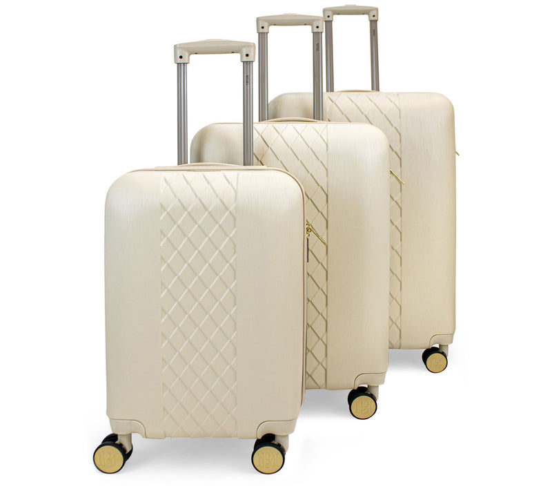 Badgley Mischka Diamond 3-Piece Hard ExpandableLuggage Set — View 10