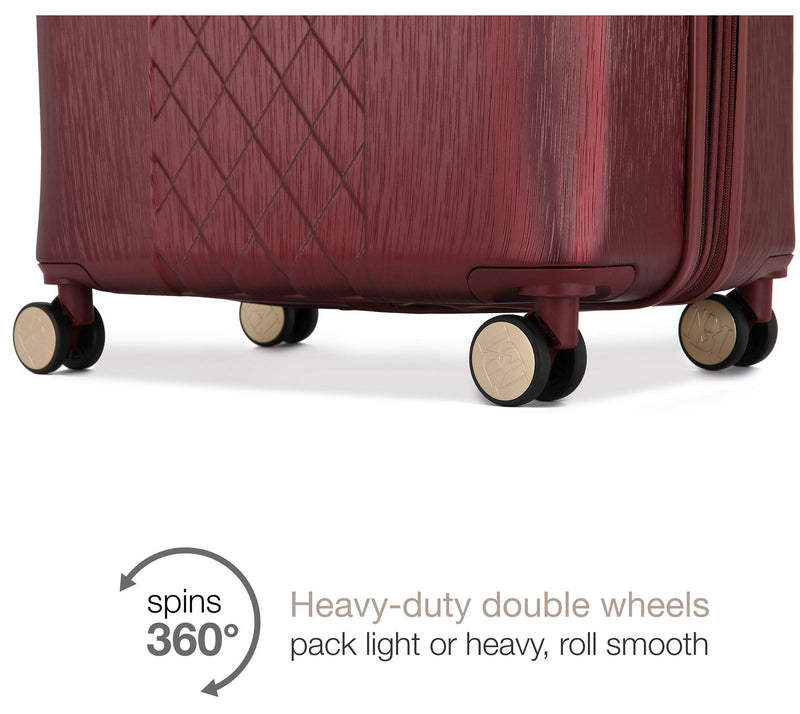 Badgley Mischka Diamond 3-Piece Hard ExpandableLuggage Set — View 17