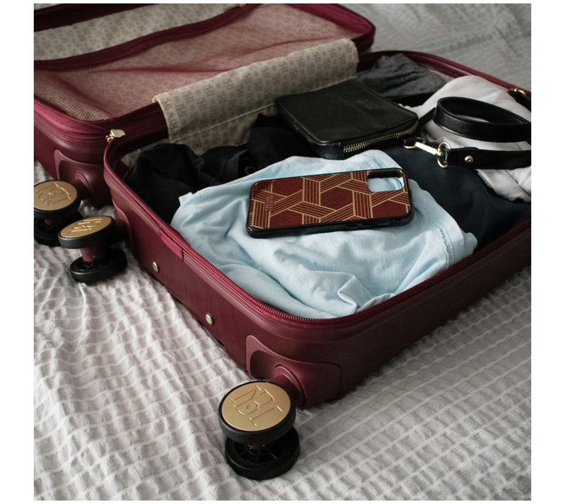 Badgley Mischka Diamond 3-Piece Hard ExpandableLuggage Set — View 20