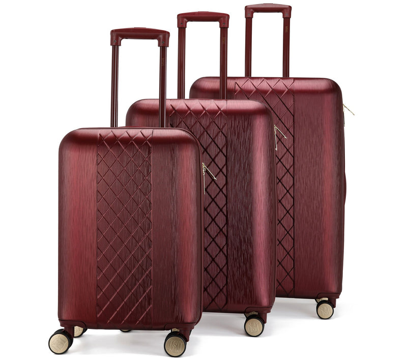 Badgley Mischka Diamond 3-Piece Hard ExpandableLuggage Set — View 16