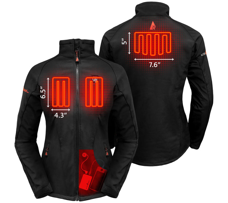 ActionHeat Women's 5V Battery Heated SoftshellJacket — View 10