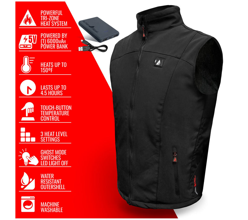 ActionHeat Men's 5V Battery-Heated Vest — View 6