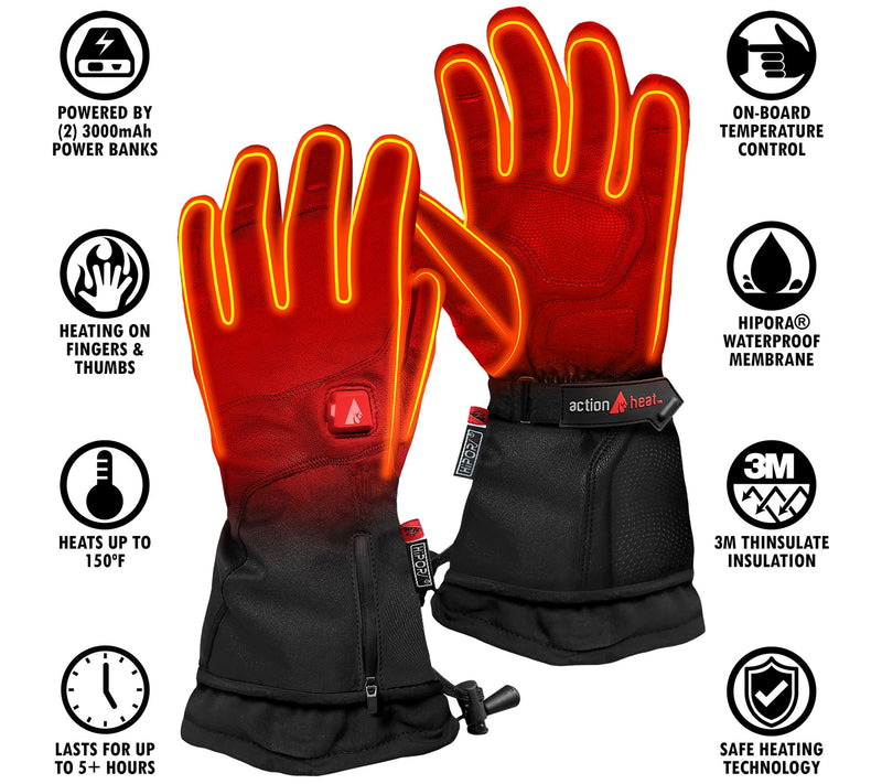 ActionHeat Women's 5V Battery Heated Premium Gloves — View 5
