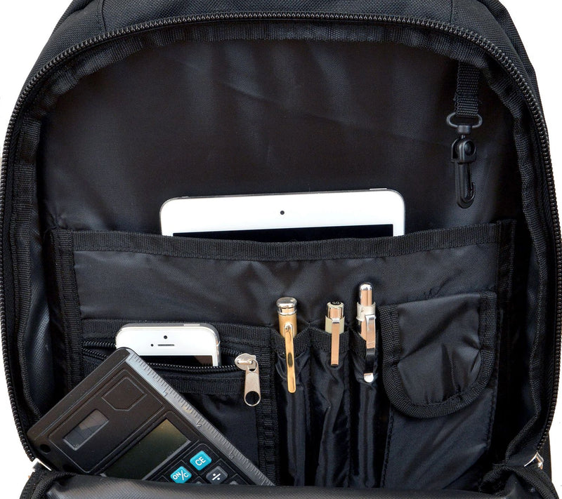 NCAA 19" Black Premium Wheeled Backpack — View 5