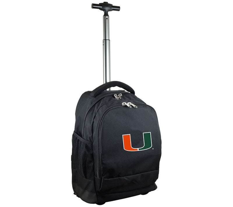 NCAA 19" Black Premium Wheeled Backpack — Main view