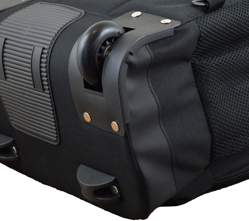 NCAA 19" Black Premium Wheeled Backpack — View 4