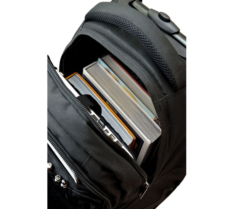 NCAA 19" Black Premium Wheeled Backpack — View 6