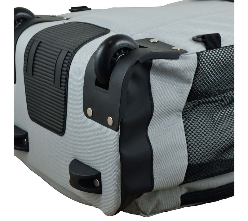 NCAA 19" Gray Premium Wheeled Backpack — View 4