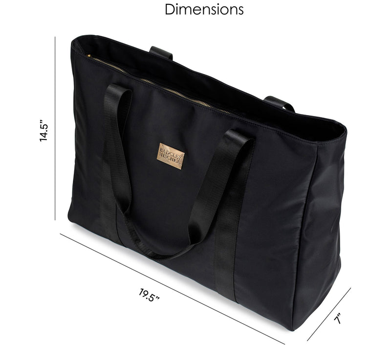 Badgley Mischka Nylon Travel Tote Weekender Bag — View 17