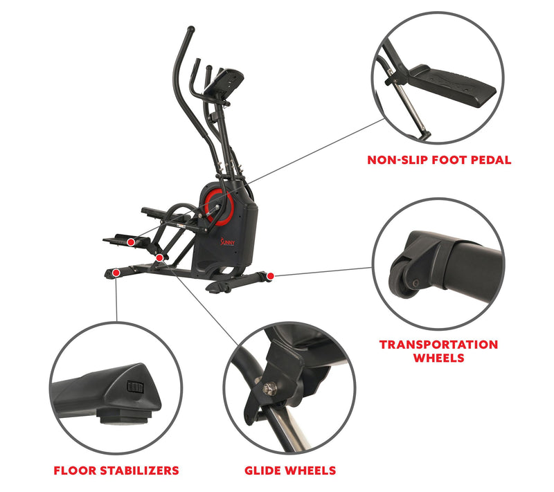 Sunny Health & Fitness Premium Cardio Climber -SF-E3919 — View 4