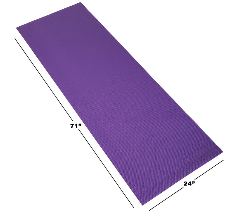 Wakeman Fitness Double-Sided Yoga Mat 71" x 24" — View 10