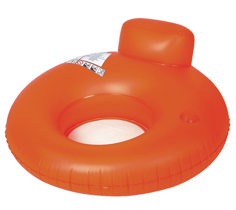 Pool Central Inflatable Orange Tube Water PoolFloat 48" — Main view