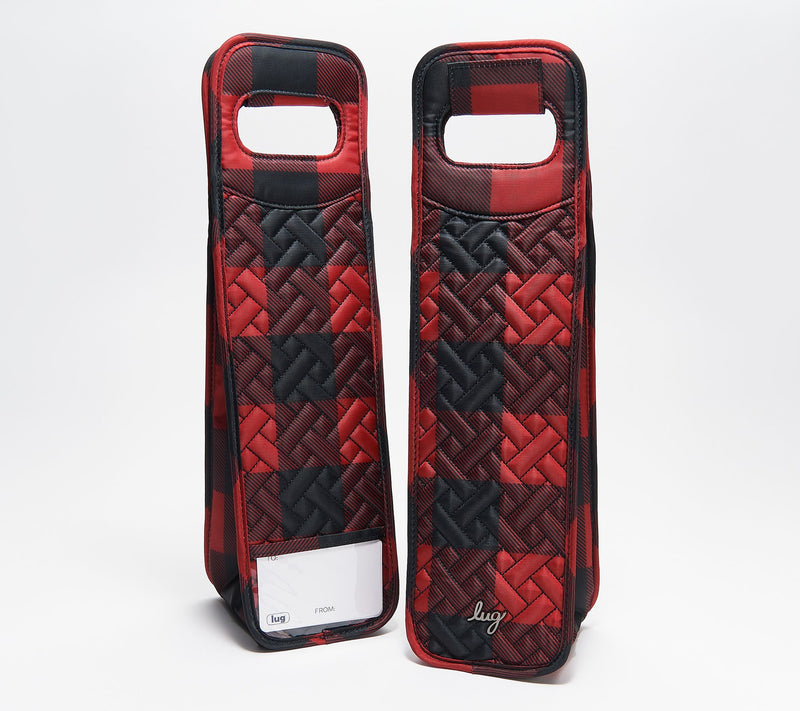Lug Set of 2 Insulated Wine Totes - Shuttle — View 3