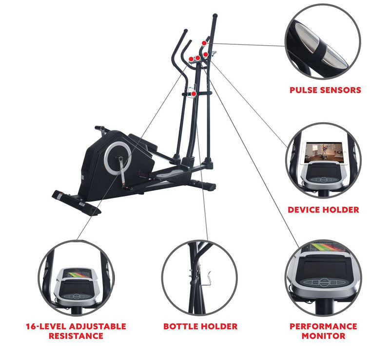 Sunny Health & Fitness Programmable EllipticalSF-E3890 — View 3