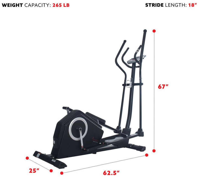 Sunny Health & Fitness Programmable EllipticalSF-E3890 — View 5