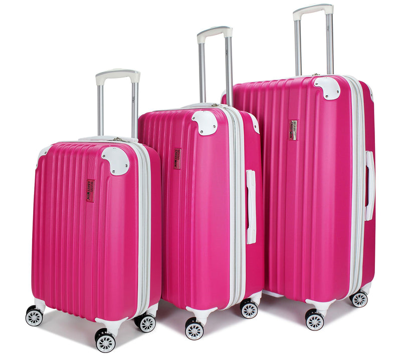 Miami Carryon Collins 3 Piece Expandable Retr oLuggage Set — View 5