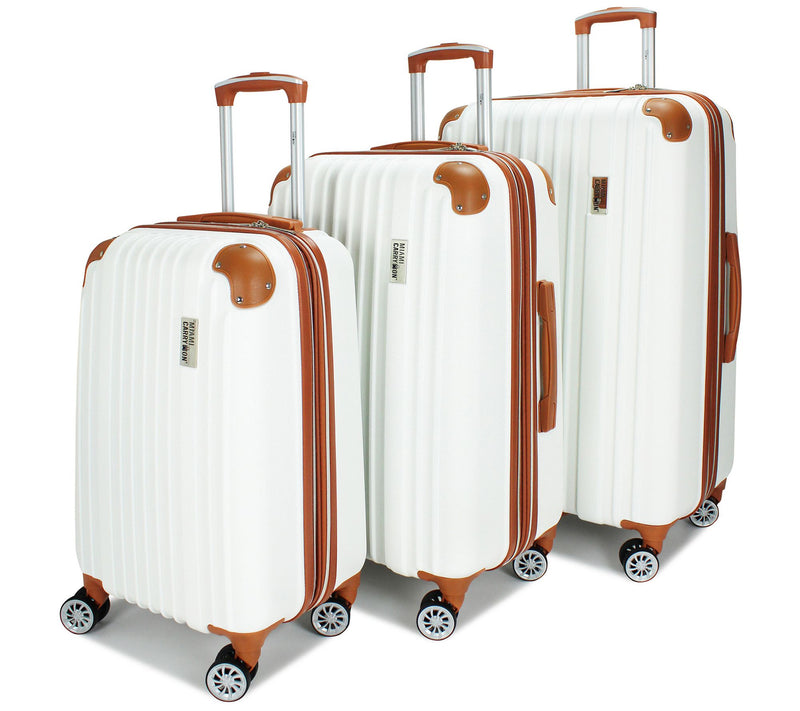 Miami Carryon Collins 3 Piece Expandable Retr oLuggage Set — View 7