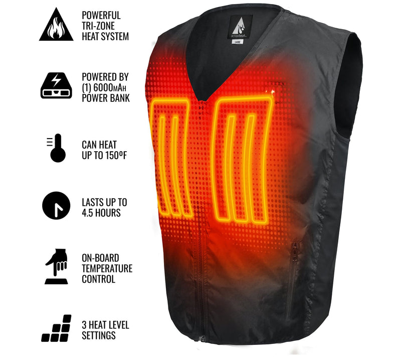 ActionHeat 5V Heated Vest Liner, Unisex — View 6