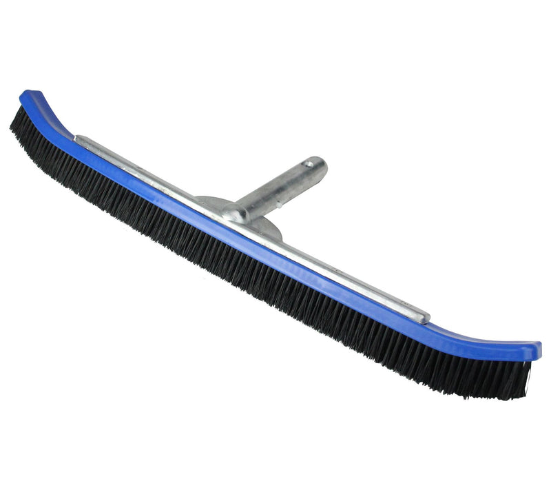 24" Blue Curved Wall Brush for Pools — Main view