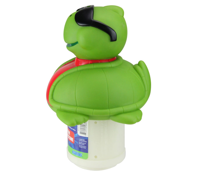 11.5" Green Turtle with Sunglasses Floating Pool Chlorine Disp — View 5