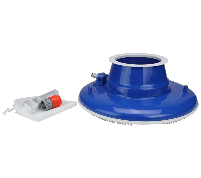 15" Blue Leaf Eater for Pool w/ 3 Swivel Wheels and Brushes — View 4
