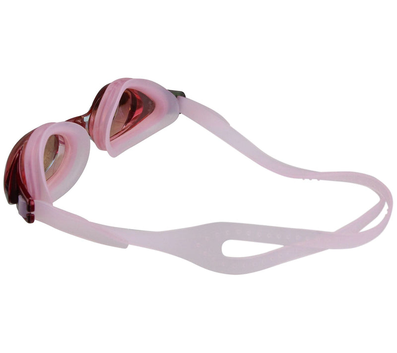 7" Pink Mirrored Competition Swimming Goggles — View 6
