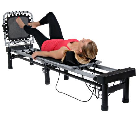 AeroPilates Reformer 266 with Stand, Rebounder,Cords, & DVDs — View 3