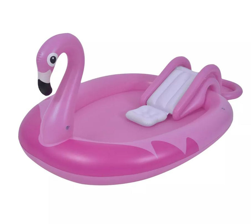 83" Inflatable Pink Flamingo Kiddie Pool with S prayer — Main view