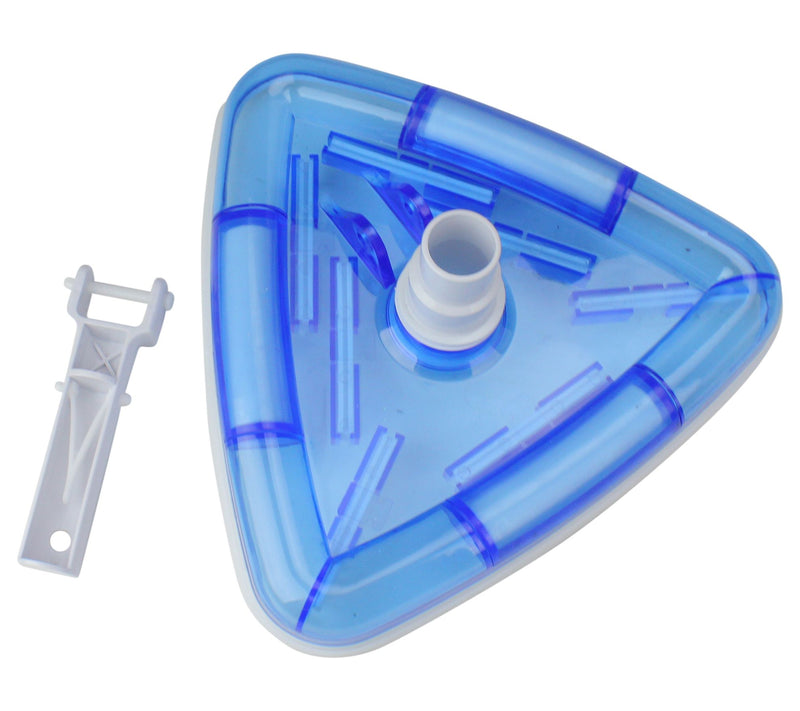 11" Blue and White Deluxe Triangular Swimming Pool Vacuum Head — View 5