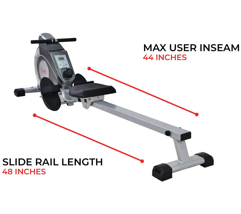 Sunny Health & Fitness SF-RW5515 Magnetic Rowing Machine — View 3