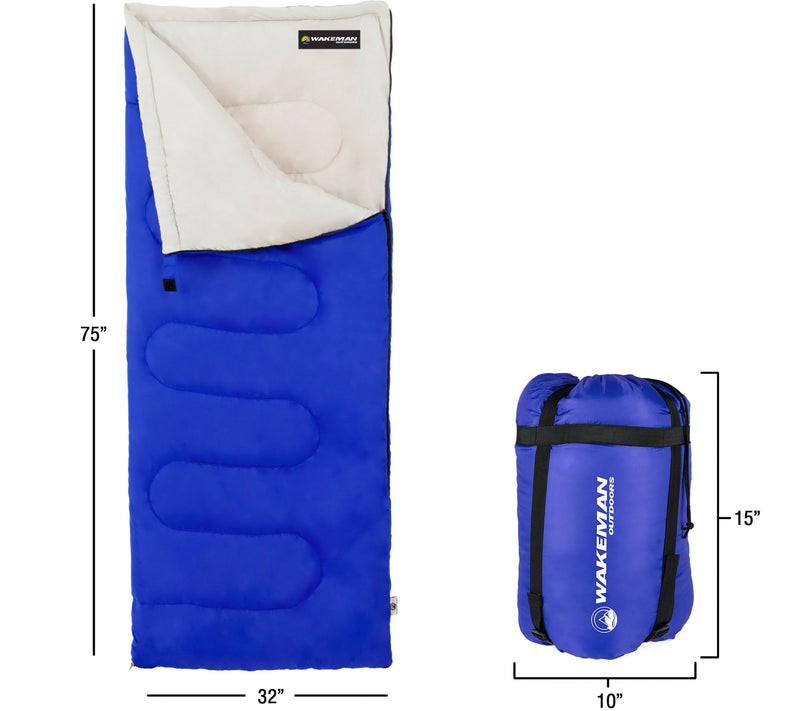 Wakeman Outdoors 2-Season Sleeping Bag for Adults — View 6