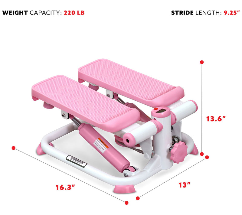Sunny Health & Fitness Total Body Pink StepperMachine - P2000 — View 6