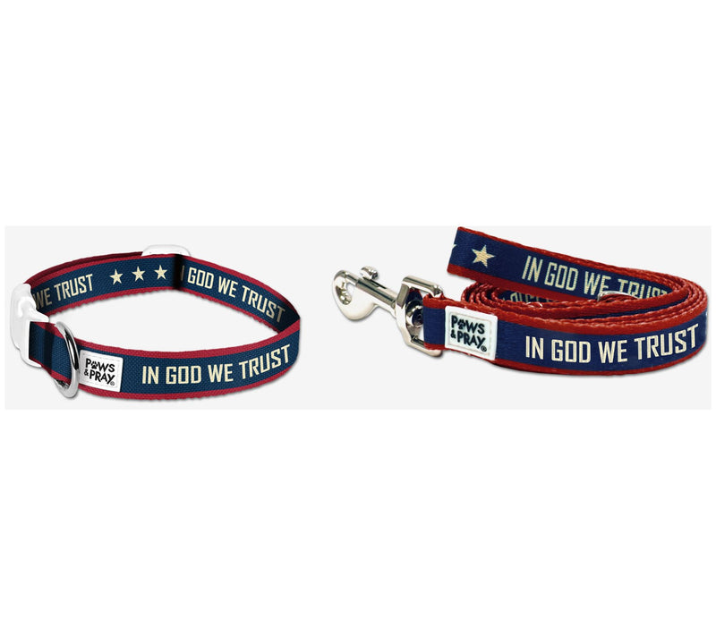 Paws & Pray Pet Collar and Leash Bundle - LG/XL — View 5