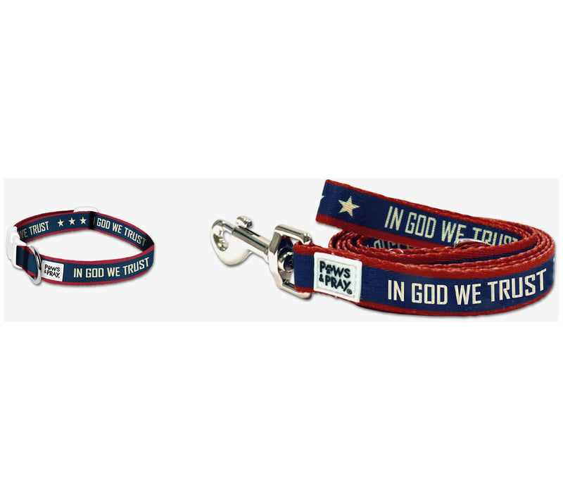 Paws & Pray Pet Collar and Leash Bundle - XS — View 5