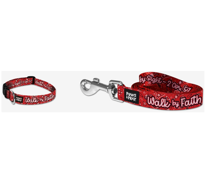Paws & Pray Pet Collar and Leash Bundle - XS — View 9