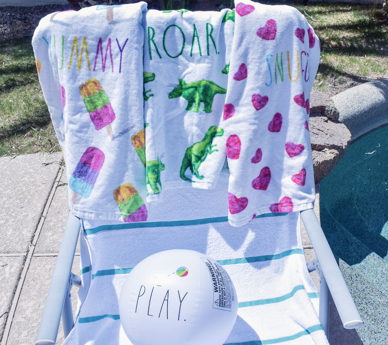 Rae Dunn Kids Poncho and Beach Ball Combo — View 12