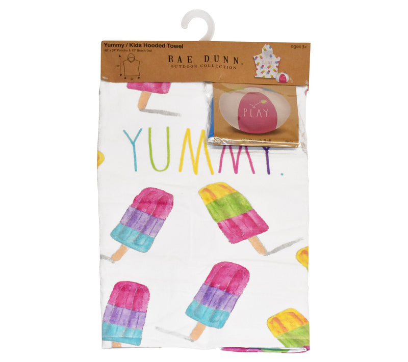 Rae Dunn Kids Poncho and Beach Ball Combo — View 5