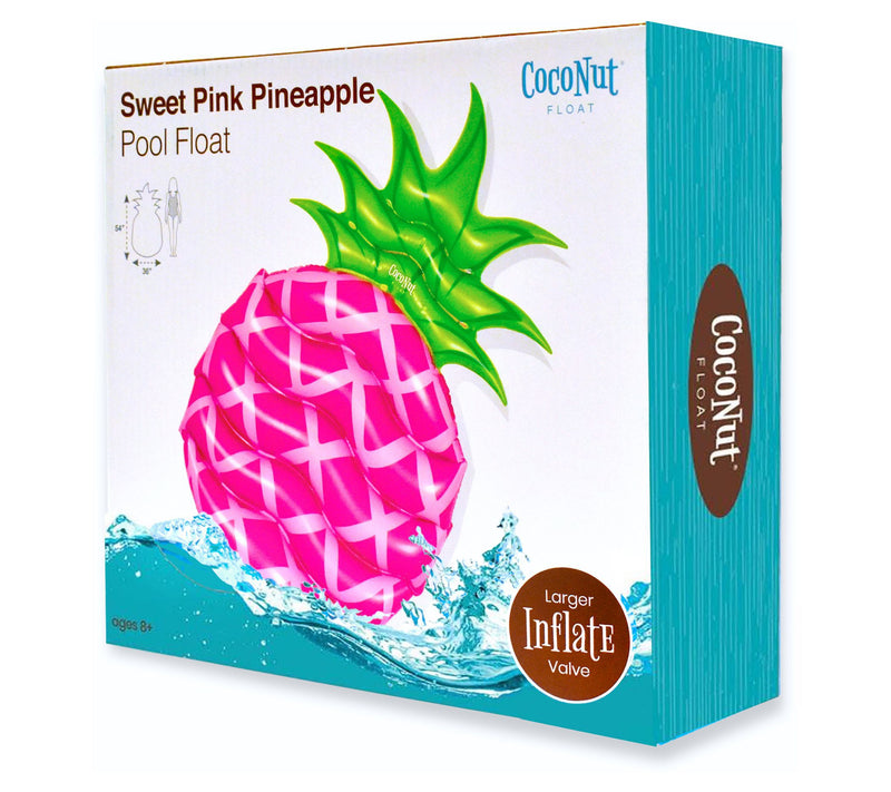 CocoNut Outdoor Sweet Pink Pineapple Pool Float — View 5