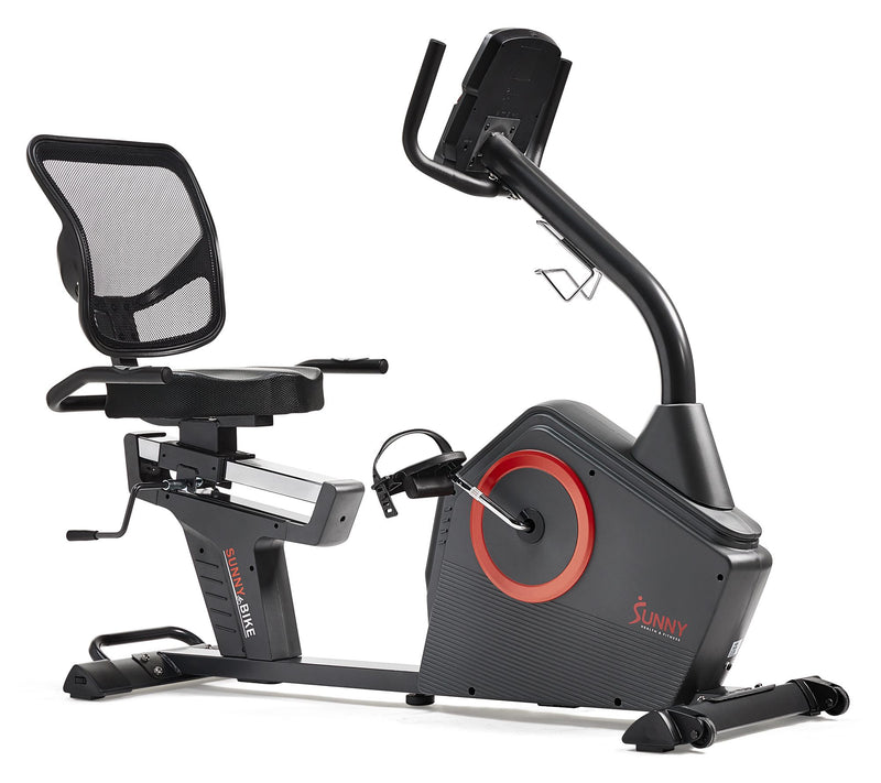 Sunny Health Fitness Premium Recumbent Bike w/SunnyFit App — Main view