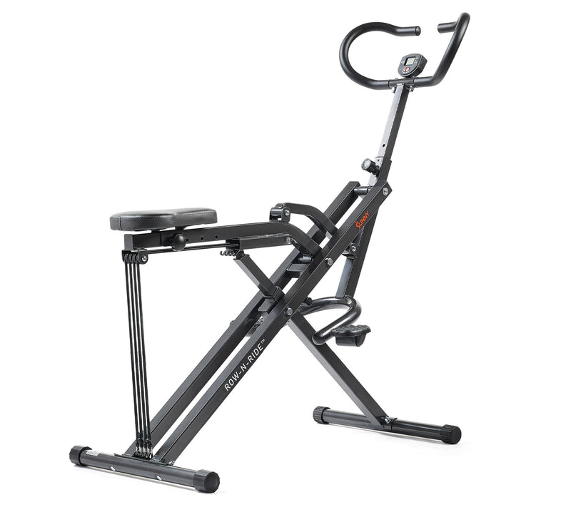 Sunny Health & Fitness Row-N-Ride Plus AssistedSquat Machine — View 3