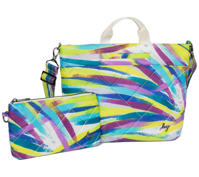 Lug Medium 2 Piece Crossbody- Tenor — View 13