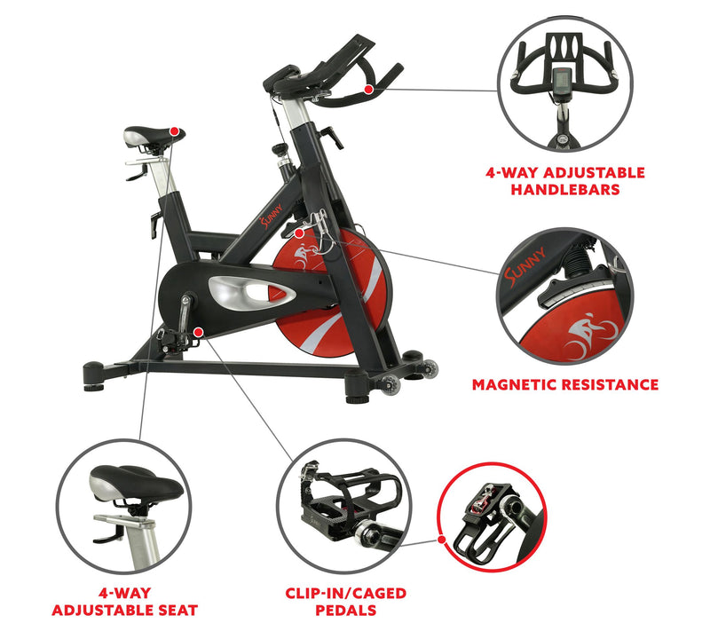Sunny Health & Fitness Evolution Pro II Magneti c Cycle Bike — View 8