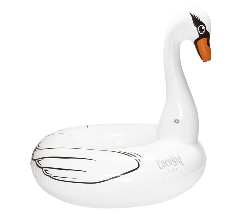 CocoNut Outdoor White Swan Pool Float — Main view