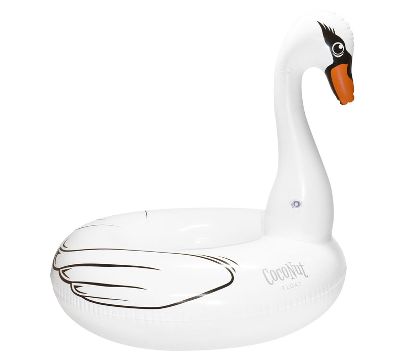 CocoNut Outdoor White Swan Pool Float — View 6