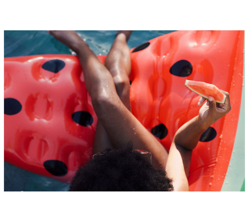 CocoNut Outdoor Glitter Watermelon Slice Pool Float — View 3