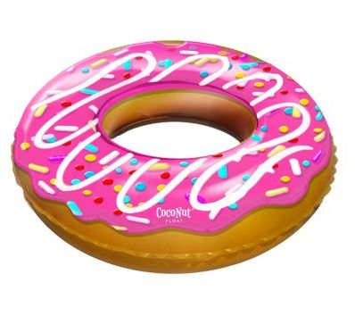 CocoNut Outdoor Sprinkled & Glazed Donut Pool Float — Main view