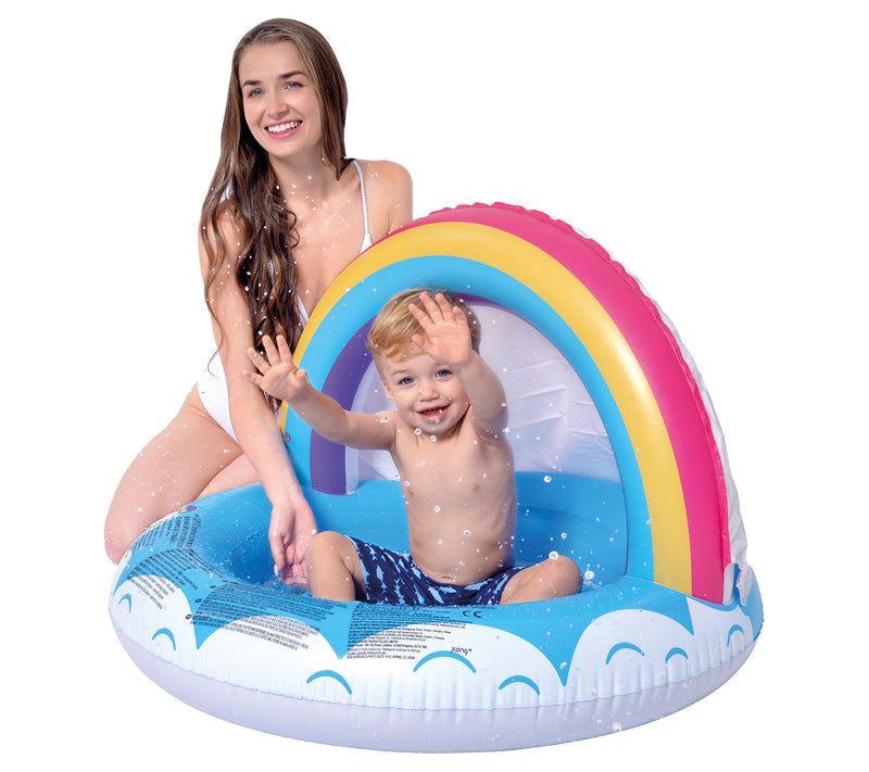 Pool Central 37" Inflatable Rainbow Canopy BabySwimming Pool — Main view