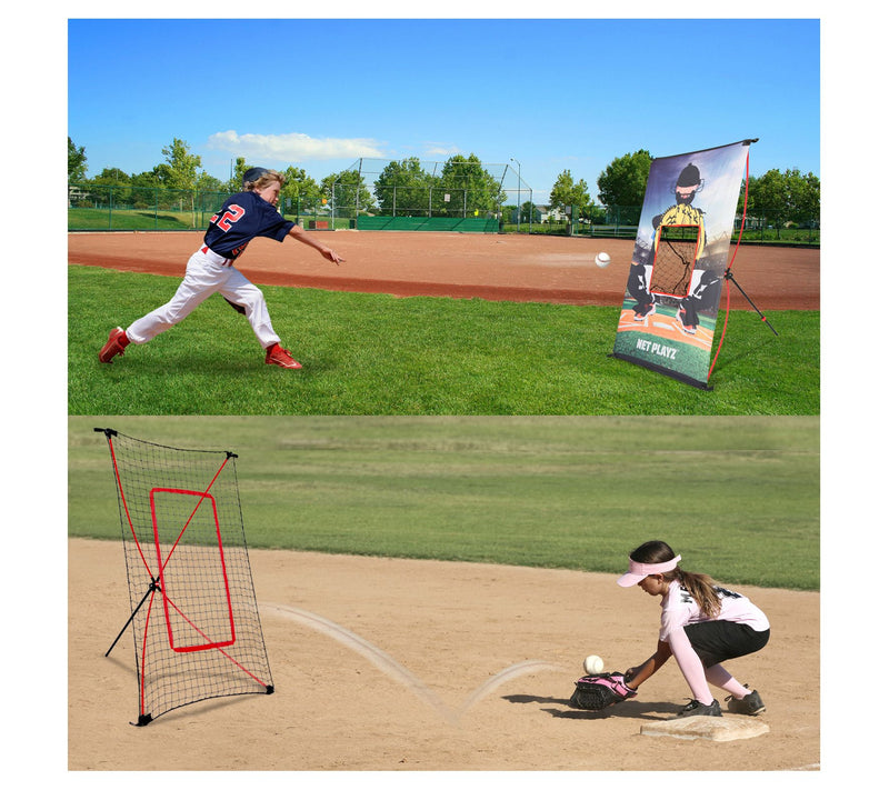 Net Playz Portable Baseball and Softball Tainer Set — View 4