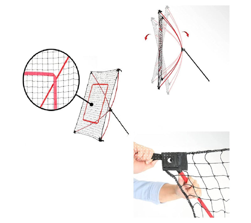 Net Playz Portable Baseball and Softball Pitchbck Rebound Net — View 7